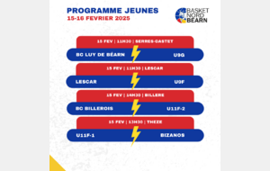 Programme du week-end du 15 & 16 Février 2025