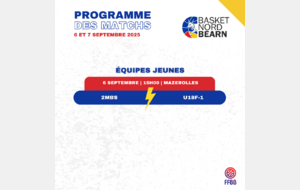 Match du week-end du 6 septembre 2025