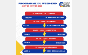 Programme du 24 et 25 Janvier