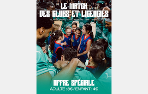 Le match des clubs et licenciés