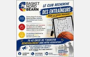 Recherche entraîneurs saison 2026-2027