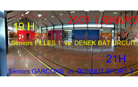 Début du championnat pour nos équipes séniors