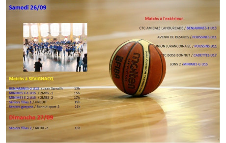 Matchs du 26/09 