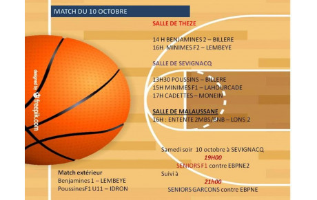 Match du 10 octobre