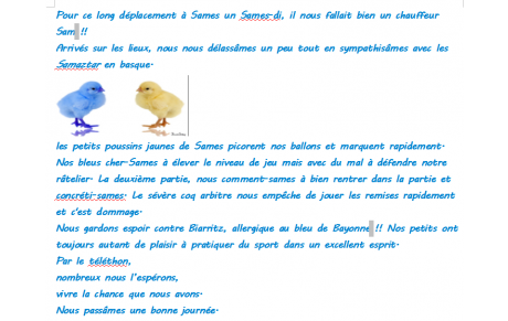 Résumé des rencontres du 5 décembre