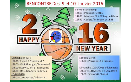 Rencontre du 9 et 10 janvier 2016