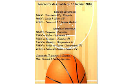 Rencontre du 16 et 17 Janvier 2017