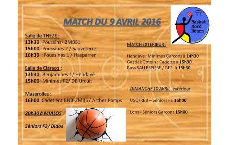 RENCONTRES du 9 AVRIL 2016