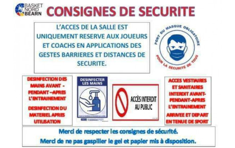 Protocole COVID entrainement