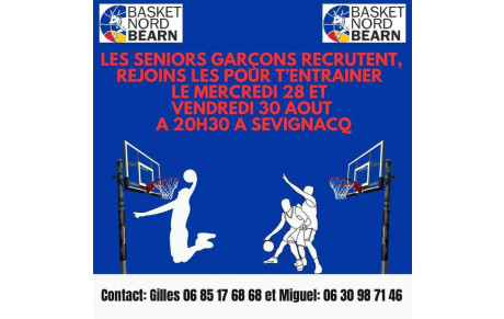 Rejoint nos seniors garçons 