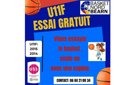 Recherche U11 filles 2014 2015