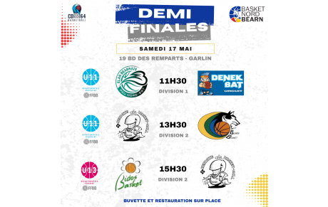 1/2 finales jeunes comité 64 à Garlin