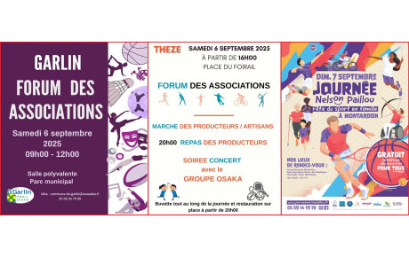 Forum asso Garlin &amp; Thèze et Journée Nelson Paillou 2025