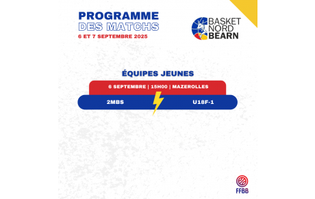 Match du week-end du 6 septembre 2025