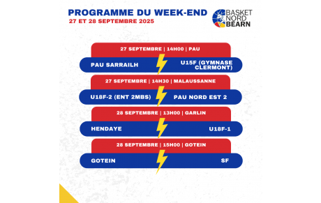 Programme des 27 et 28 septembre 2025