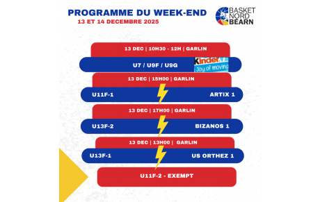 Programme du 13 et 14 Décembre