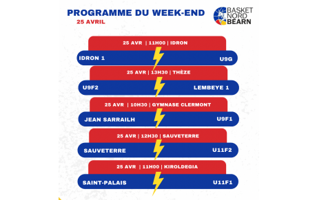 Programme du 25 Avril