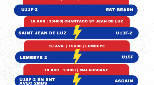 Programme du 18 et 19 Avril